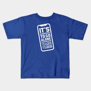 It's dangerous to go alone... take this phone: Dark Kids T-Shirt